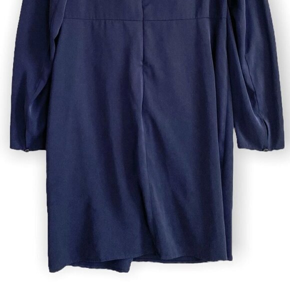 Thakoon Collective Ruched Puff Sleeve Mini Dress, Size 12, Blue - Picture 9 of 13